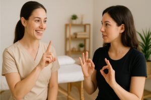Massoterapia Acessível: Bem-Estar e Autonomia para Surdos
